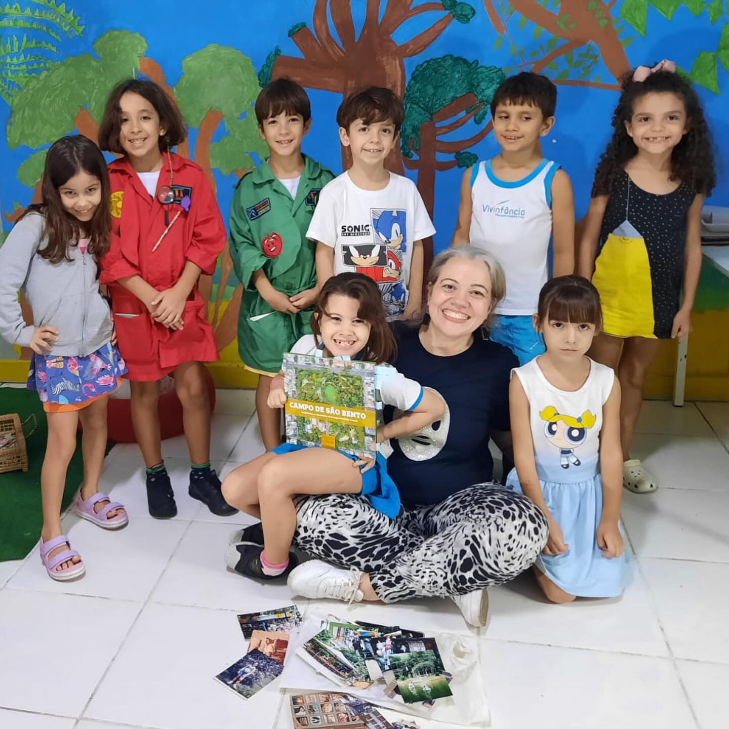 Espaço de leitura da creche